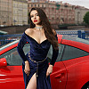 2Pcs 2 Colors Moon & Sun Alloy Link Chain Belts AJEW-GO0001-78A-5