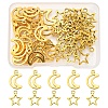 50Pcs 2 Styles Tibetan Style Alloy Charms TIBEP-FS0001-29AG-1