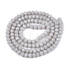 Opaque Solid Color Imitation Jade Glass Beads Strands EGLA-A044-P3mm-D19-2