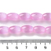 Macaron Color Natural Selenite Beads Strands G-B102-A01-05-4