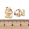 Brass Micro Pave Cubic Zirconia Pendants KK-P289-18G-3