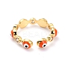 Brass Micro Pave Clear Cubic Zirconia Cuff Rings RJEW-O046-02G-4