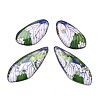 4Pcs Transparent Epoxy Resin Butterfly Wings Pendants RESI-C057-02A-1