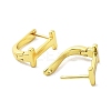 Brass Letter Stud Earrings for Women EJEW-A038-01I-G-2