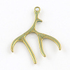 Deer Antler Zinc Alloy Big Pendants X-PALLOY-R065-075-FF-1