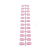 12 Different Size Natural Frosted Solid Color French Short False Nails MRMJ-T078-97-M-2