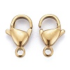 Ion Plating(IP) 304 Stainless Steel Lobster Claw Clasps LS-X-STAS-H353-D-02G-3