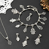 60Pcs 10 Colors Alloy European Dangle Charms PALLOY-CJ00187-6