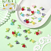 120Pcs Acrylic Beads with Plastic Imitation Pearl Beads Pendants FIND-SC0019-78-3