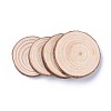 Unfinished Natural Poplar Wood Cabochons X-WOOD-E018-12-2