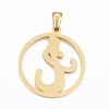 Ion Plating(IP) 304 Stainless Steel Pendants STAS-K162-051G-2