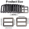 10Pcs Alloy Rectangle Buckles FIND-CY0001-97B-2