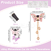 Alloy Rhinestone Car Air Vent Decorations AJEW-WH0248-511-2