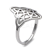 Non-Tarnish 304 Stainless Steel Adjustable Rings RJEW-B047-03P-1