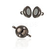 Brass Magnetic Clasps KK-TA0007-34B-2