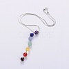 Natural Gemstone Pendant Necklaces X-NJEW-JN00938-2