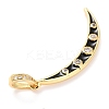 Brass Micro Pave Cubic Zirconia Pendants KK-M218-04G-RS-3