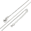 Brass Box Chain Necklaces for Women NJEW-D302-41P-4