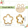 100Pcs Tibetan Style Alloy Bead Frames FIND-SC0011-52A-2