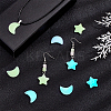 12Pcs 6 Styles Synthetic Luminous Stone Pendants G-GA0001-64A-5