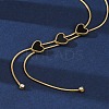 Triple Heart 304 Stainless Steel & Black Plastic Y Necklaces for Women NJEW-U032-13G-02-3