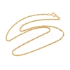 Brass Singapore Chain Necklaces for Women Men NJEW-Z068-13G-4
