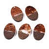Transparent Resin and Walnut Wood Pendants RESI-T057-04C-1