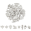 32Pcs 8 Styles 304 Stainless Steel Charms STAS-UN0021-53P-1