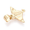 Brass Pendants KK-T080-17G-2