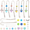 DIY Angel Resin Rhinestone & Alloy Bookmarks Making Kits DIY-SC0027-21-1