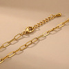 304 Stainless Steel Paperclip Chain Necklaces BZ2870-3