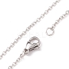 Heart Natural Mixed Stone Pendant Necklaces NJEW-JN03968-8