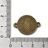 Tibetan Style Alloy Flat Round Cabochon Connector Settings TIBE-Q038-001D-AB-NR-3