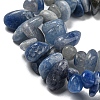 Dyed & Heated Natural Blue Aventurine Chip Beads Strands G-M205-10C-4
