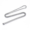 Non-Tarnish 201 Stainless Steel Box Chains Necklace with Lobster Claw Clasps for Men Women STAS-T062-01-3