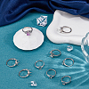 12pcs 4 Style Brass Adjustable Ring Settings FIND-HS0001-77-5