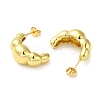Rack Plating Bubble Brass Stud Earrings for Women EJEW-O001-01G-2