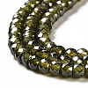 Cubic Zirconia Bead Strands ZIRC-G001-01J-4