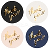 4 Colors Thank You Stickers Roll STIC-PW0006-017-5
