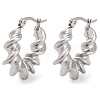 Non-Tarnish 304 Stainless Steel Hoop Earrings EJEW-K259-08P-1