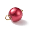 Glass Pearl Pendants PALLOY-JF01880-05-5