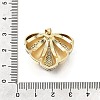 Brass Micro Pave Clear Cubic Zirconia Pendants KK-G529-03GP-3