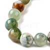 Natural Green Cherry Blossom Agate Beads Strands G-NH0061-A01-12mm-4