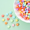 Opaque Acrylic Beads MACR-YW0001-18F-4