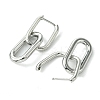 Non-Tarnish 304 Stainless Steel Hoop Earrings for Women LS-EJEW-D111-03P-2