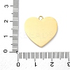 304 Stainless Steel Enamel Pendants STAS-S163-12G-3