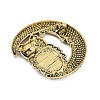 Owl with Moon Alloy Rhinestone Brooches for Backpack Clothes LS-PALLOY-D361-19G-2
