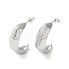 Non-Tarnish 304 Stainless Steel Arch Stud Earrings EJEW-K244-45P-1