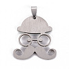 201 Stainless Steel Enamel Pendants STAS-S110-076E-2
