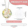 45Pcs Blank Double-sided Heat Transfer Aluminium Pendants DIY-SP0006-29A-2